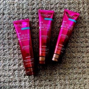 NEW L’Oreal Wash-off Body Makeup Lotion x 3 Medium